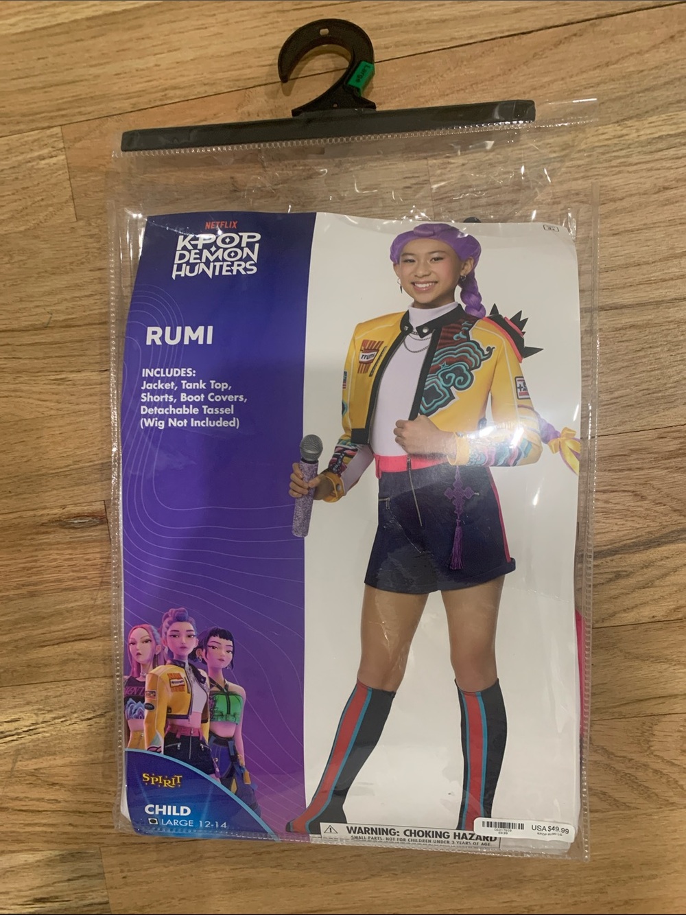 Netflix K-Pop Demon Hunters Rumi Kids size Large costume -